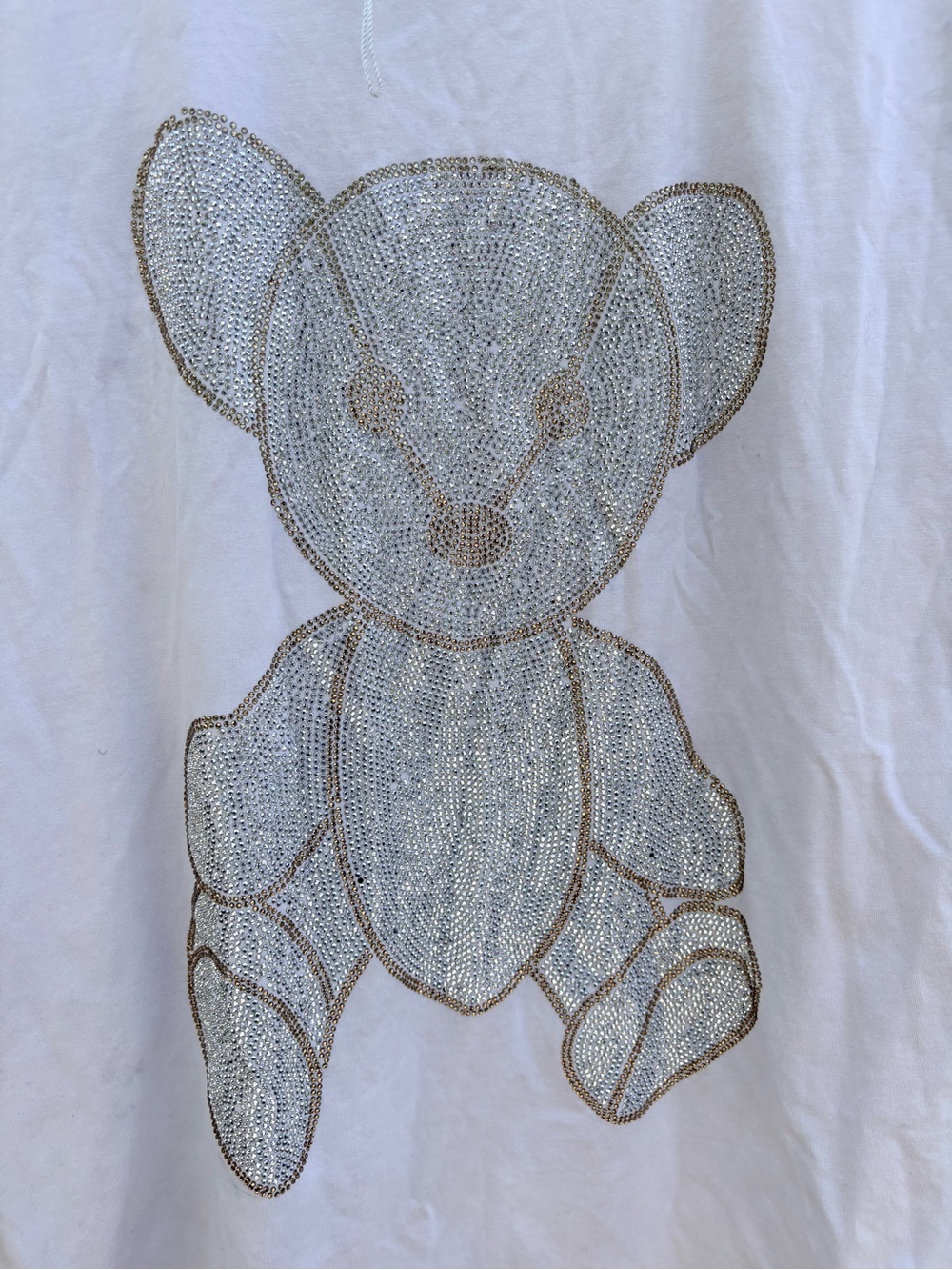 MOSCHINO Rhinestone 3D Teddy Bear Tee - Picture 4 of 5